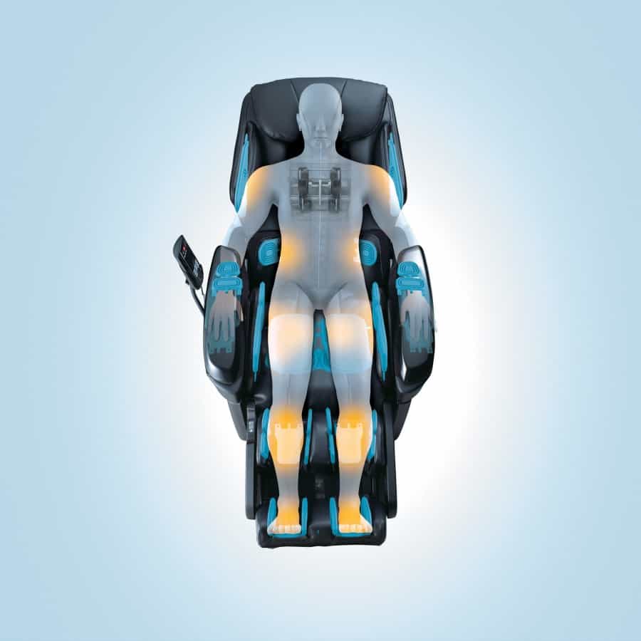Massagestol Panasonic EP-MA70 HotStone luftkuddar