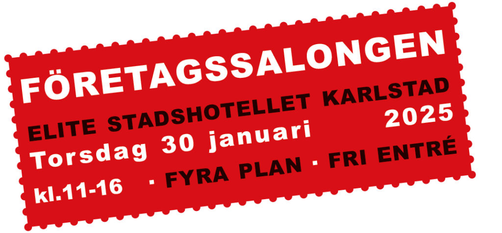 Massagestolar i Värmland.
Bilden visar en inbjudan och biljett till Företagssalongen i Karlstad på Elite Stadshotellet. Torsdag 30 januari 2025